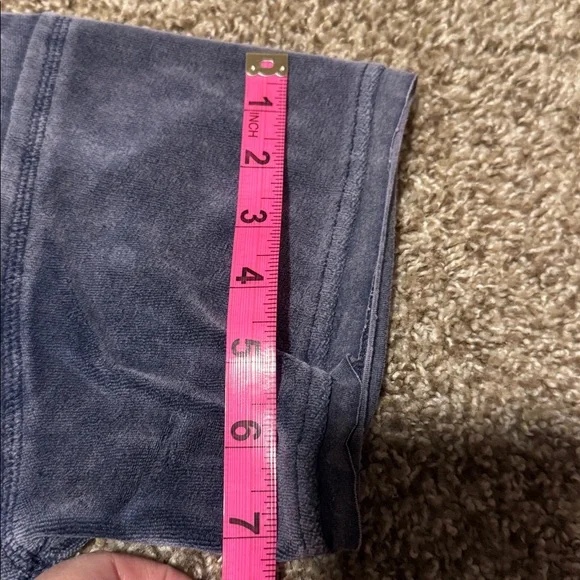 Umgee light grayish blue velour short sleeve top w/side slits (XL) - EUC! - Picture 7 of 10